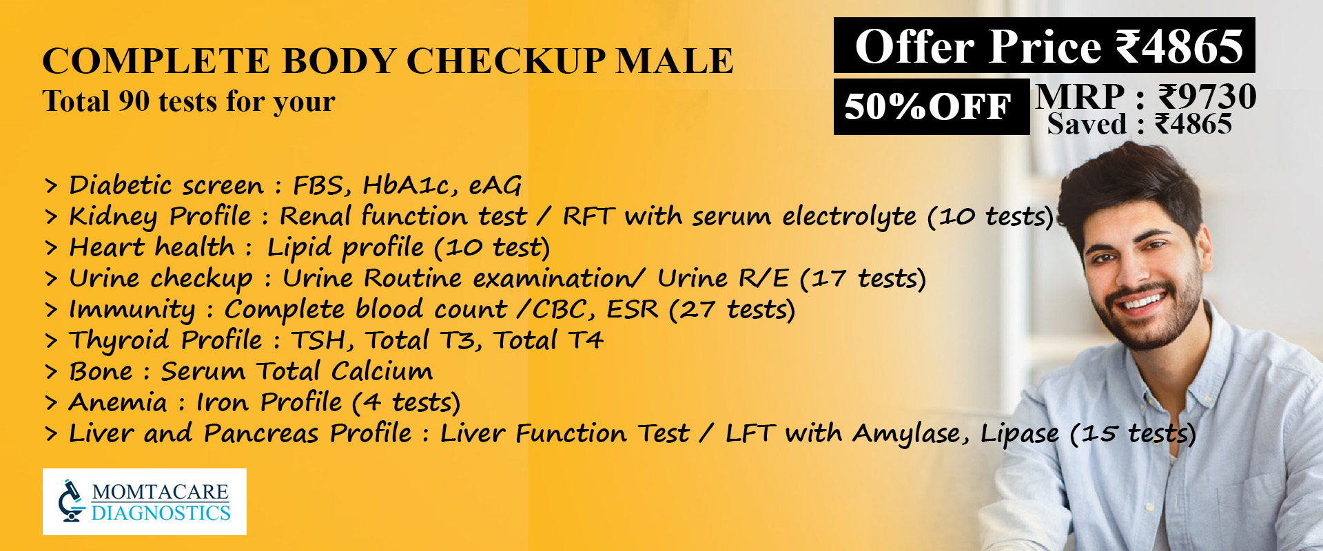 COMPLETE BODY CHECKUP MALE